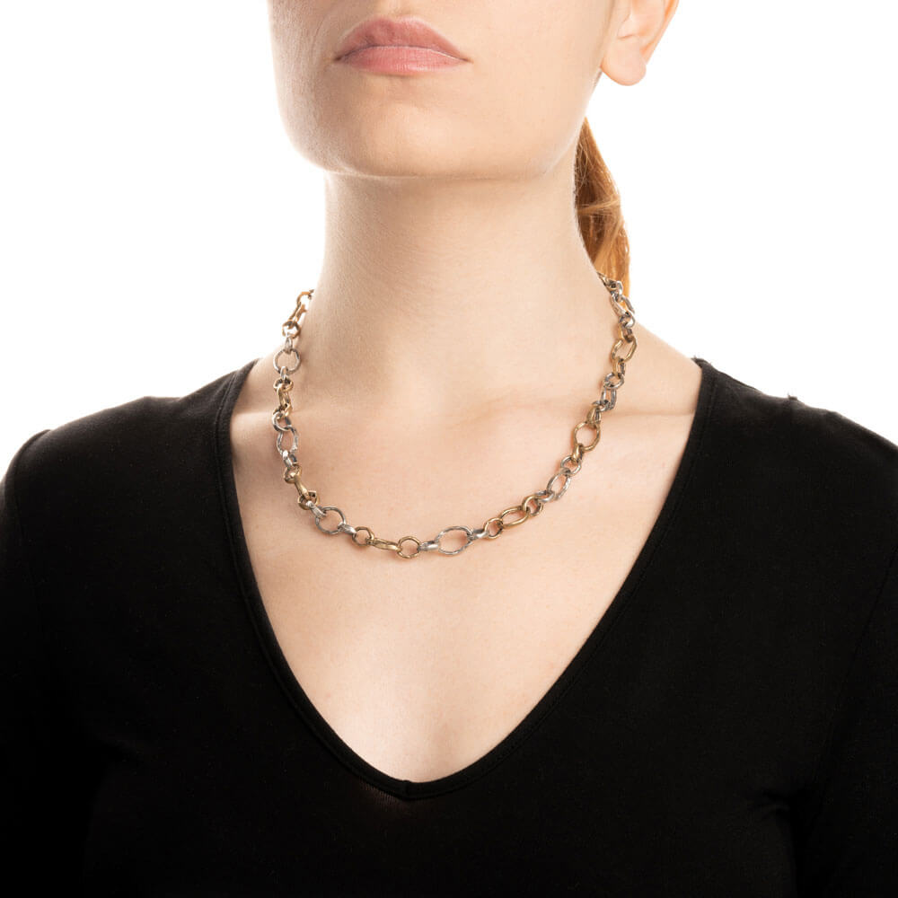mandile-gioielli_CA030B_unisex-choker-necklace-in-sterling-silver-925-and-bronze_model